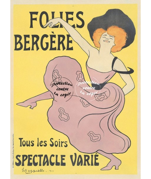 SPECTACLE FOLIES BERGèRE Rf13-POSTER/REPRODUCTION d1 AFFICHE VINTAGE sur le site 