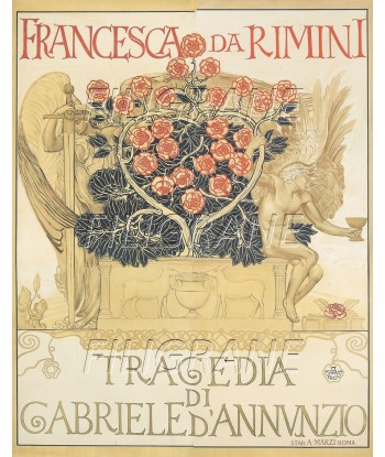 SPECTACLE FRANCESCA da RIMINI Rxye-POSTER/REPRODUCTION d1 AFFICHE VINTAGE Toutes les collections ici