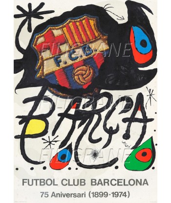 FOOT FUTBOL CLU BARCELONA  Rojr-POSTER/REPRODUCTION d1 AFFICHE VINTAGE Economisez 