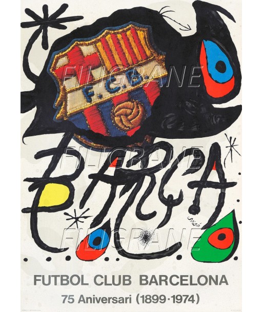 FOOT FUTBOL CLU BARCELONA  Rojr-POSTER/REPRODUCTION d1 AFFICHE VINTAGE Economisez 