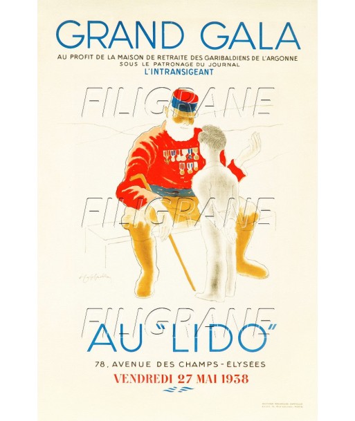 SPECTACLE GALA au LIDO 1938 Rrwp-POSTER/REPRODUCTION d1 AFFICHE VINTAGE 2024