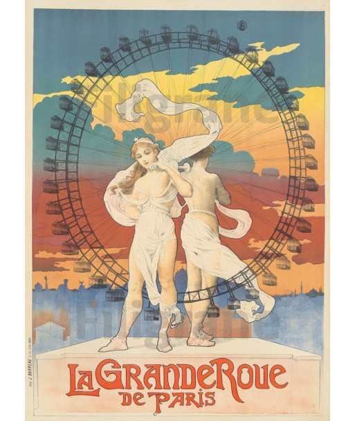 FêTE GRANDE ROUE PARIS Rf240-POSTER/REPRODUCTION d1 AFFICHE VINTAGE votre