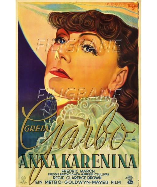 CINéMA GRETA GARBO ANNA KARENINA Rztc-POSTER/REPRODUCTION d1 AFFICHE VINTAGE de la marque