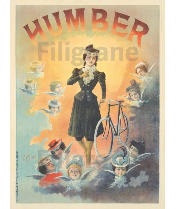 CYCLES HUMBER Rf177-POSTER/REPRODUCTION d1 AFFICHE VINTAGE Les magasins à Paris