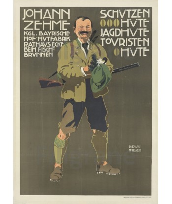 DIVERS JOHANN ZEHME CHASSE Rf98-POSTER/REPRODUCTION d1 AFFICHE VINTAGE Comparez plus de prix