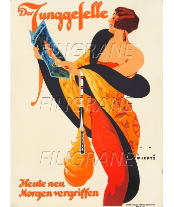 DIVERS JUNGGEFELLE  Rgxb-POSTER/REPRODUCTION d1 AFFICHE VINTAGE en linge