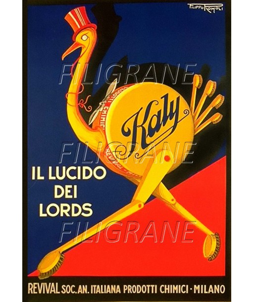 DIVERS KALY il LUCIDO dei LORDS Rcwf-POSTER/REPRODUCTION d1 AFFICHE VINTAGE de la marque