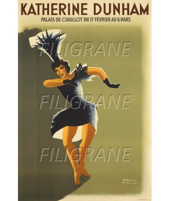 SPECTACLE KATHERINE DUNHAM Rwtn-POSTER/REPRODUCTION d1 AFFICHE VINTAGE vente chaude votre 