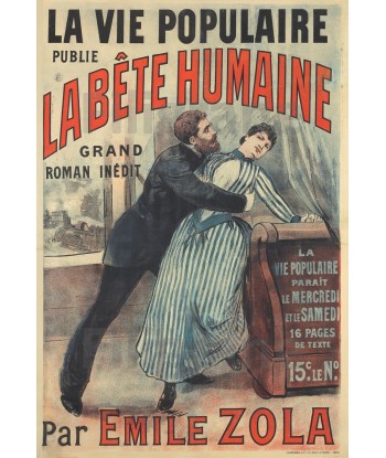 FILM LA BêTE HUMAINE ZOLA Recr-POSTER/REPRODUCTION d1 AFFICHE VINTAGE acheter en ligne