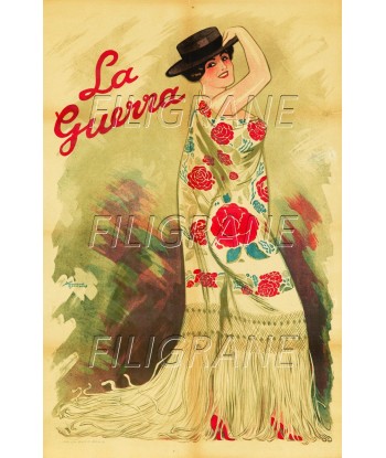 SPECTACLE LA GUERRA DANSEUSE Rmpd-POSTER/REPRODUCTION d1 AFFICHE VINTAGE brillant des détails fins