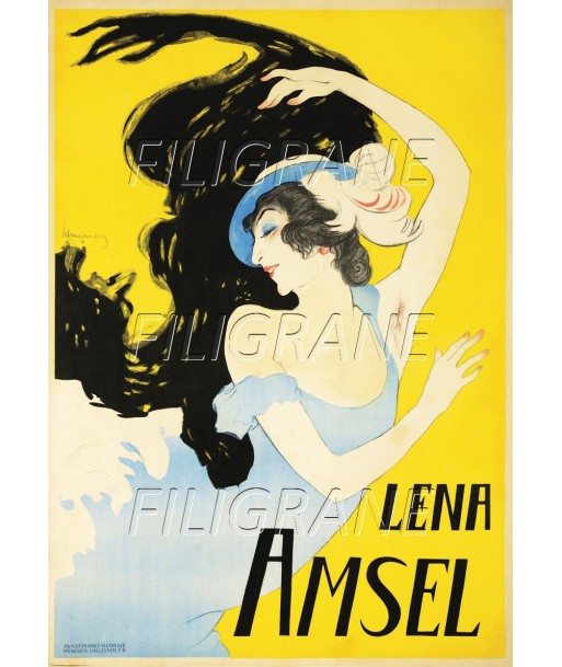 SPECTACLE Lena AMSEL Rtet-POSTER/REPRODUCTION d1 AFFICHE VINTAGE de l' environnement