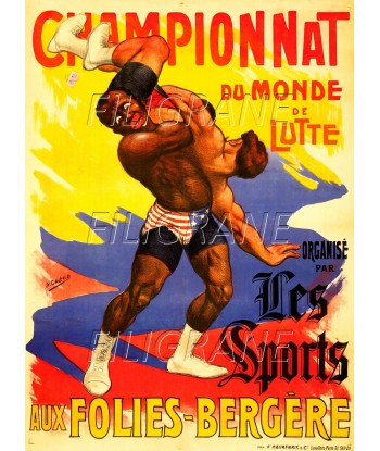 SPECTACLE LUTTE FOLIES BERGèRE Rglh-POSTER/REPRODUCTION d1 AFFICHE VINTAGE Toutes les collections ici