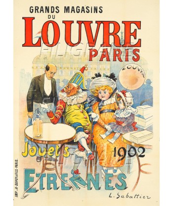 PUB MAGASINS du LOUVRE 1902 Rssd-POSTER/REPRODUCTION d1 AFFICHE VINTAGE paiement sécurisé