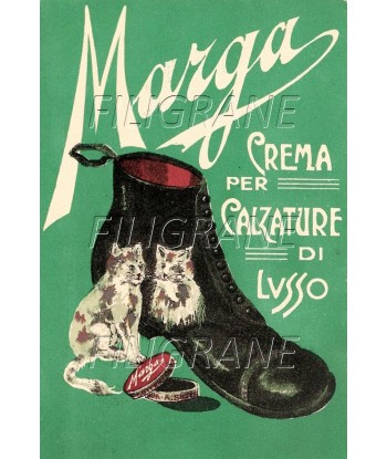 PUB MARGA CREMA CALZATURE Rqhz-POSTER/REPRODUCTION d1 AFFICHE VINTAGE pas cher