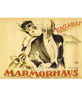 DIVERS MARMORHAUS BACCARA Rtus-POSTER/REPRODUCTION d1 AFFICHE VINTAGE Véritable concentré