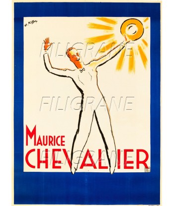 SPECTACLE Maurice CHEVALIER CHANTEUR Rhys-POSTER/REPRODUCTION d1 AFFICHE VINTAGE de l' environnement