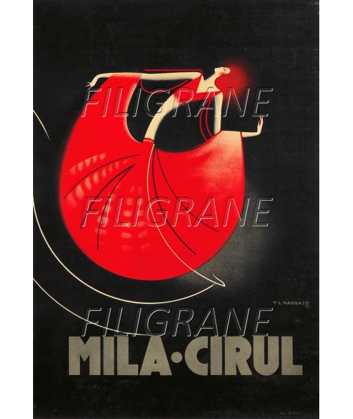 SPECTACLE MILA CIRUL DANSEUSE Rlhk-POSTER/REPRODUCTION d1 AFFICHE VINTAGE offre 