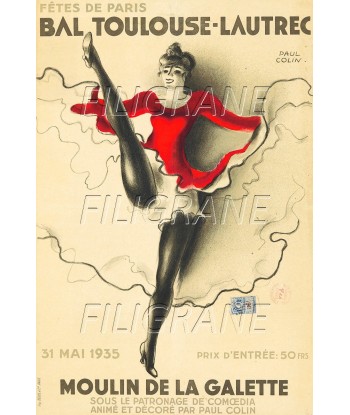 SPECTACLE MOULIN de la GALETTE 1935 Rmvg-POSTER/REPRODUCTION d1 AFFICHE VINTAGE une grave pollution 