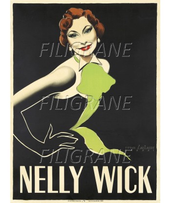 SPECTACLE Nelly WICK Riid-POSTER/REPRODUCTION d1 AFFICHE VINTAGE pas cher 