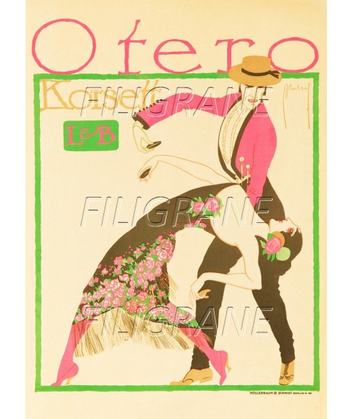 SPECTACLE OTERO DANSEUR Rgct-POSTER/REPRODUCTION d1 AFFICHE VINTAGE Toutes les collections ici