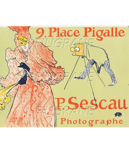 PUB P. SESCAU PHOTOGRAPHE  Rubj-POSTER/REPRODUCTION d1 AFFICHE VINTAGE Pour