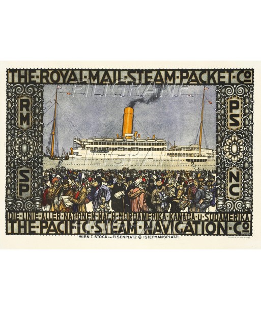 BATEAUX PACIFIC STEAM NAVIGATION  Rqkx-POSTER/REPRODUCTION d1 AFFICHE VINTAGE Découvrez la collection