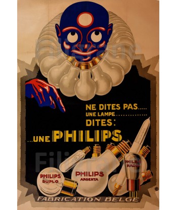 PUB PHILIPS LAMPE AMPOULE Rclr-POSTER/REPRODUCTION d1 AFFICHE VINTAGE Le MVP de beaucoup