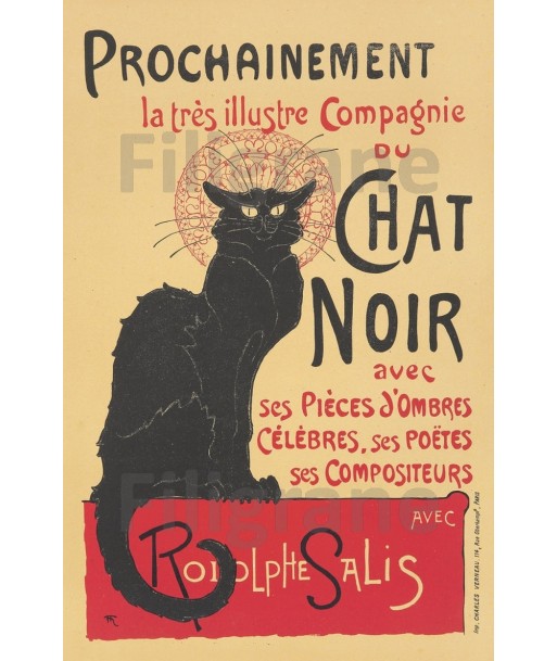 SPECTACLE PièCE CHAT NOIR Rf211-POSTER/REPRODUCTION d1 AFFICHE VINTAGE les muscles