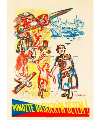 DIVERS POMOZTE BASKICKYM DETEM Rnmz-POSTER/REPRODUCTION d1 AFFICHE VINTAGE la colonne vertébrale