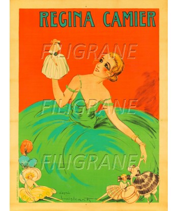 SPECTACLE Regina CAMIER Rmmr-POSTER/REPRODUCTION d1 AFFICHE VINTAGE d'Europe débarque