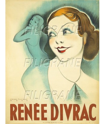 SPECTACLE Renée DIVRAC Rivq-POSTER/REPRODUCTION d1 AFFICHE VINTAGE 50% de réduction en Octobre 2024