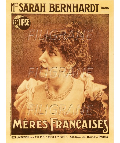 SPECTACLE Sarah BERNHARDT ACTRICE Renx-POSTER/REPRODUCTION d1 AFFICHE VINTAGE en stock