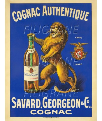 PUB SAVARD GEORGEON COGNAC Rsia-POSTER/REPRODUCTION d1 AFFICHE VINTAGE basket pas cher