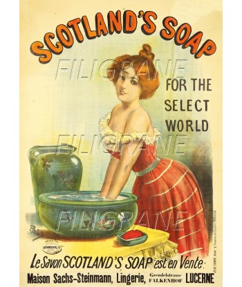 PUB SCOTLAND'S SOAP SAVON Rkbc-POSTER/REPRODUCTION d1 AFFICHE VINTAGE Par le système avancé 