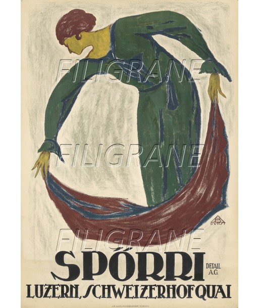 PUB SPÖRRI Rqbh-POSTER/REPRODUCTION d1 AFFICHE VINTAGE Véritable concentré