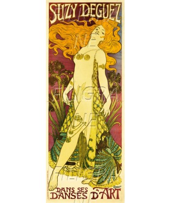 SPECTACLE Suzy DEGUEZ DANSEUSE Rvkd-POSTER/REPRODUCTION d1 AFFICHE VINTAGE JUSQU'A -70%! 