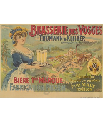 PUB THUMANN KLEIBER BièRE Riv-POSTER/REPRODUCTION d1 AFFICHE VINTAGE suggérées chez