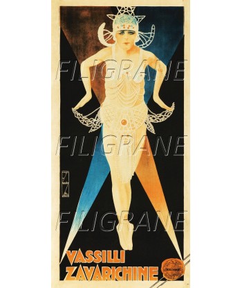 SPECTACLE Vassilli ZAVARICHINE Rcmm-POSTER/REPRODUCTION d1 AFFICHE VINTAGE destockage