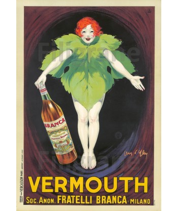 PUB VERMOUTH FRATELLI BRANCA POSTER-POSTER/REPRODUCTION d1 AFFICHE VINTAGE En savoir plus