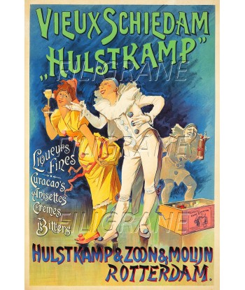 PUB VIEUX SCHIEDAM HULSTKAMP Rubz-POSTER/REPRODUCTION d1 AFFICHE VINTAGE JUSQU'A -70%! 