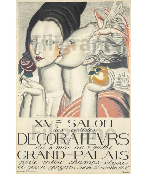 EXPO XV SALON DECORATEURS Rf43-POSTER/REPRODUCTION d1 AFFICHE VINTAGE suggérées chez