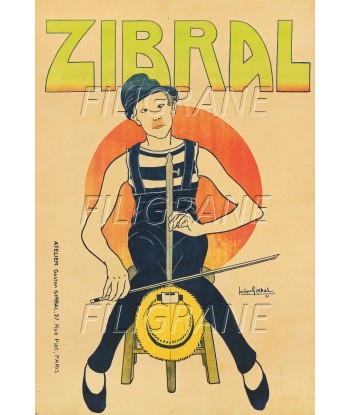 CIRQUE ZIBRAL CLOWN  Rxyg-POSTER/REPRODUCTION d1 AFFICHE VINTAGE pas chere