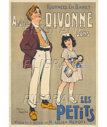 SPECTACLE Andrée DIVONNE LES PETITS Rcpv-POSTER/REPRODUCTION d1 AFFICHE VINTAGE de la marque