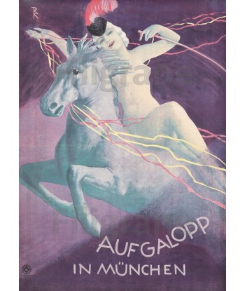 SPECTACLE AUFGALOPP in MÜNCHEN R187-POSTER/REPRODUCTION d1 AFFICHE VINTAGE la chaussure