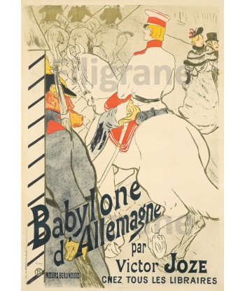 SPECTACLE BABYLONE D'ALLEMAGNE Rad-POSTER/REPRODUCTION d1 AFFICHE VINTAGE en linge