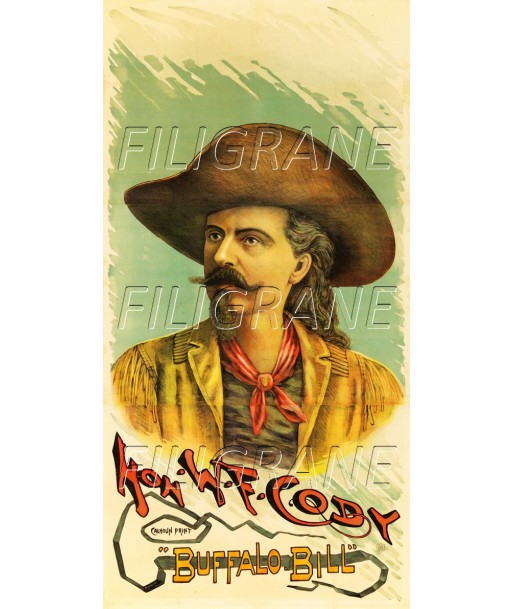 CIRQUE BUFFALO BILL CODY Rcgd-POSTER/REPRODUCTION d1 AFFICHE VINTAGE 2023