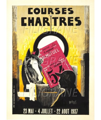 CINéMA CHARTRES COURSE CHEVAUX 1937 Rjam-POSTER/REPRODUCTION d1 AFFICHE VINTAGE shop