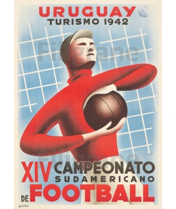 FOOT URUGUAY 1942 Rf153-POSTER/REPRODUCTION d1 AFFICHE VINTAGE hantent personnes