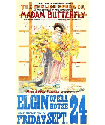 MADAM BUTTERFLY OpéRA Rbev-POSTER/REPRODUCTION d1 AFFICHE VINTAGE acheter en ligne