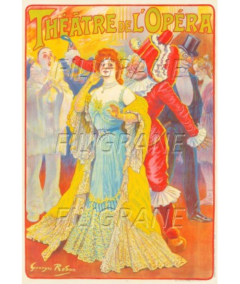 THEATRE de L'OPéRA  Rrsw-POSTER/REPRODUCTION d1 AFFICHE VINTAGE pour bénéficier 